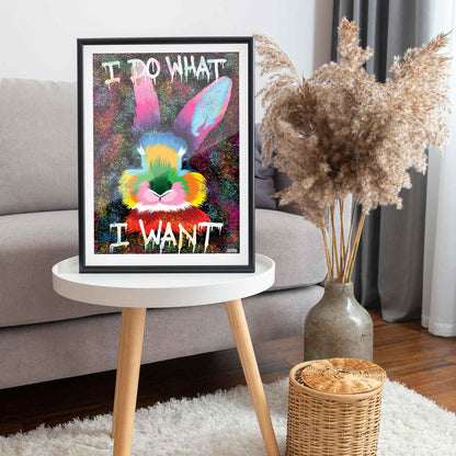 Färgglad Kanin Poster