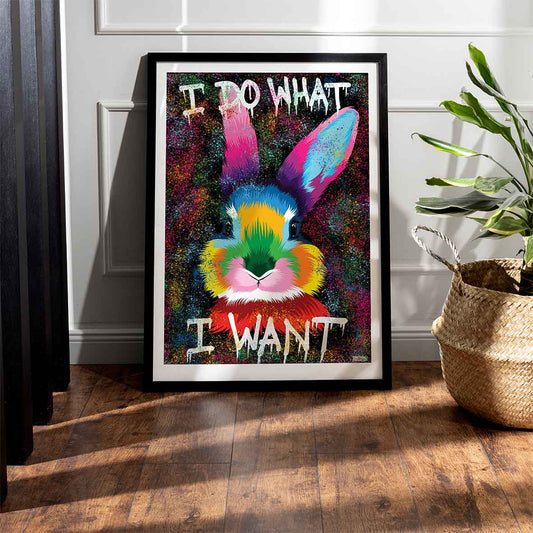 Färgglad Kanin Poster