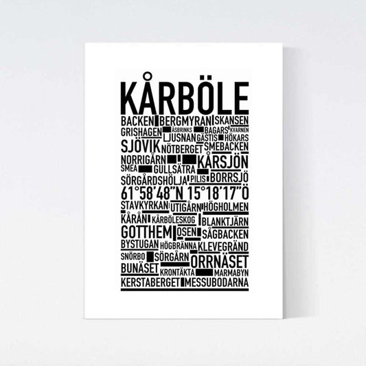 Kårböle Text Poster