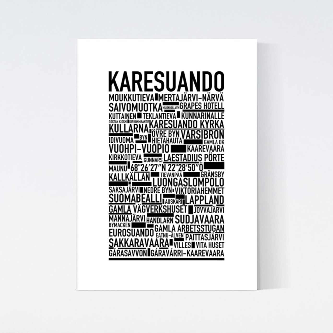 Karesuando Text Poster