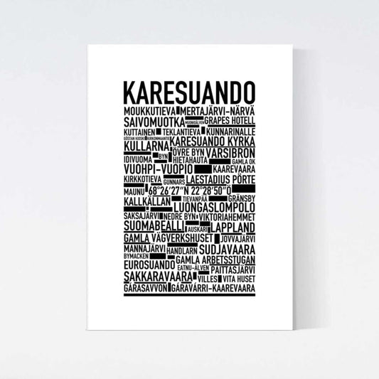 Karesuando Text Poster