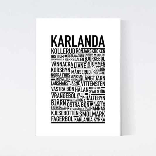 Karlanda Text Poster