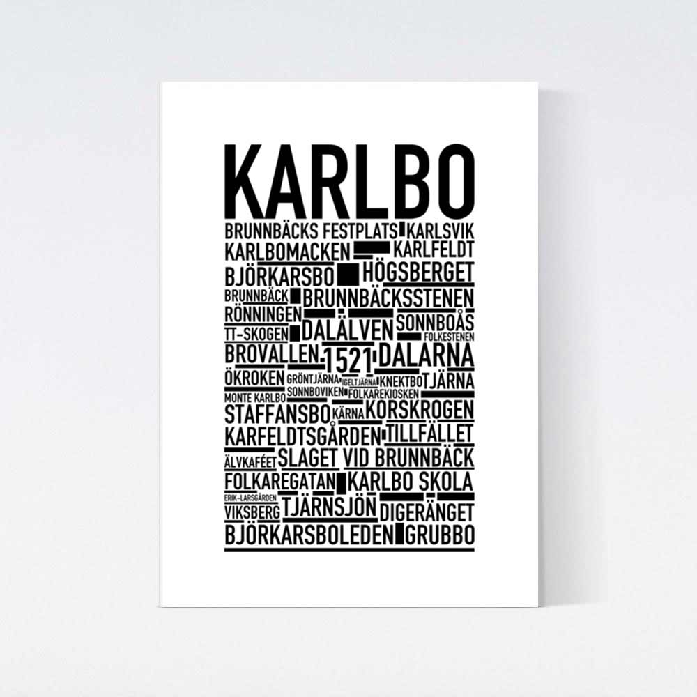 Karlbo Text Poster