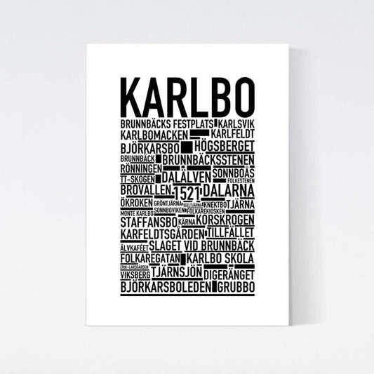 Karlbo Text Poster