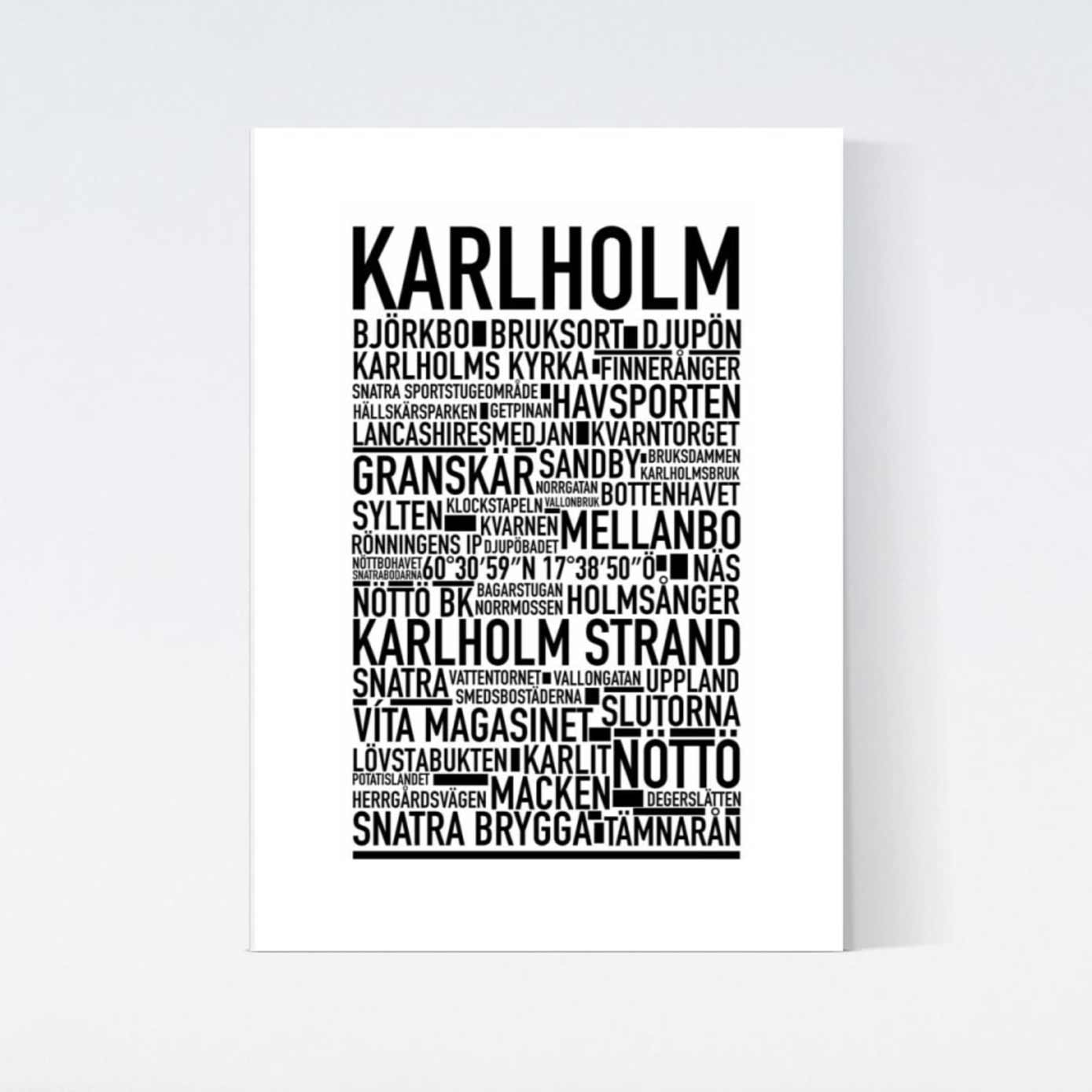 Karlholm Text Poster