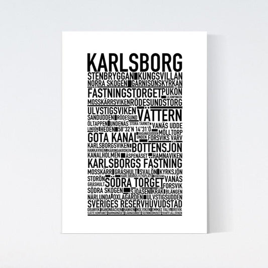 Karlsborg Text Poster