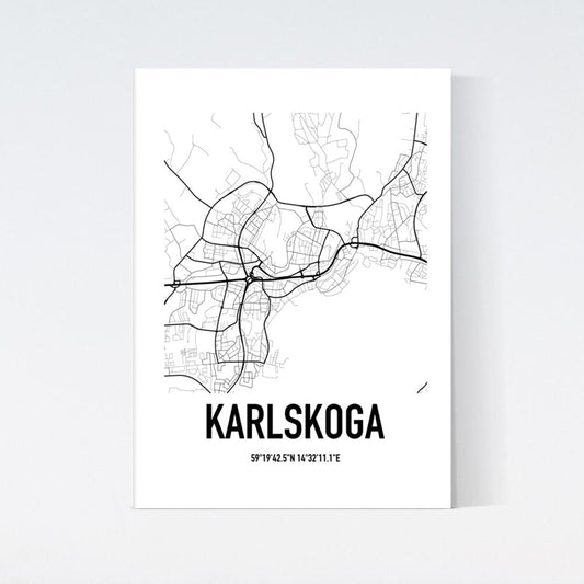 Karlskoga Karta Poster