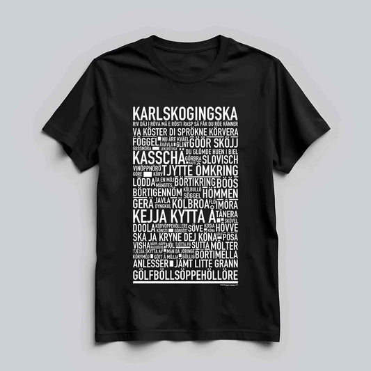 Karlskogingska Dialekt Text T-shirt