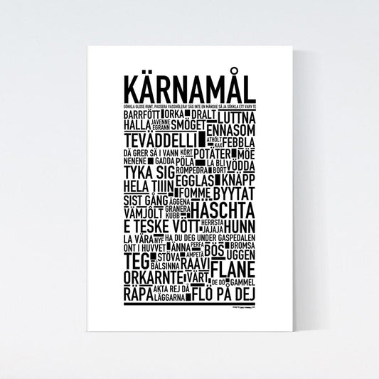 Kärnamål Dialekt Text Poster