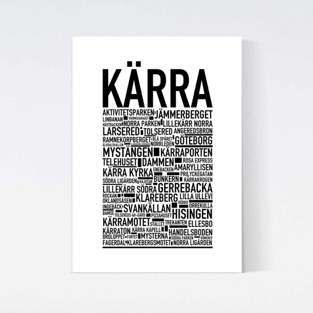 Kärra Text Poster