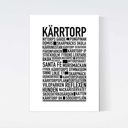 Kärrtorp Text Poster