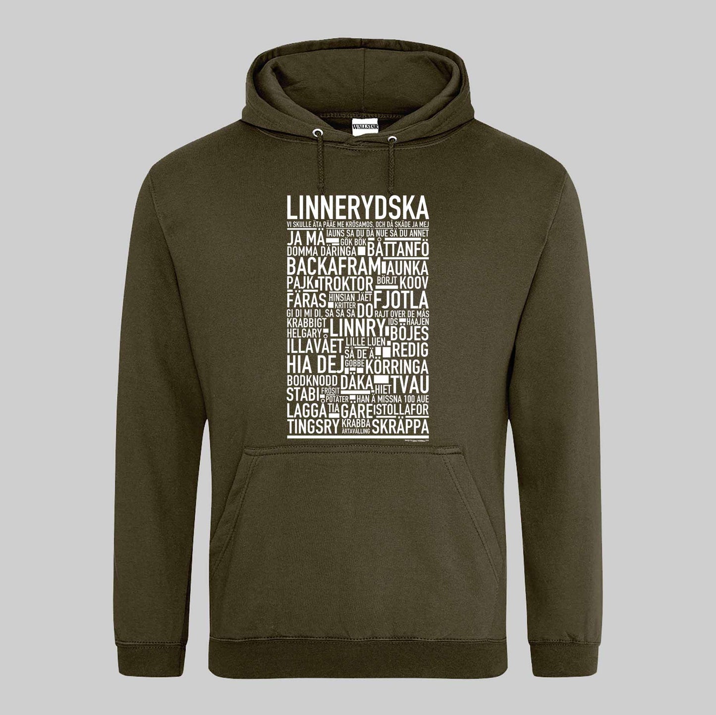 Linnerydska Dialekt Text Hoodie