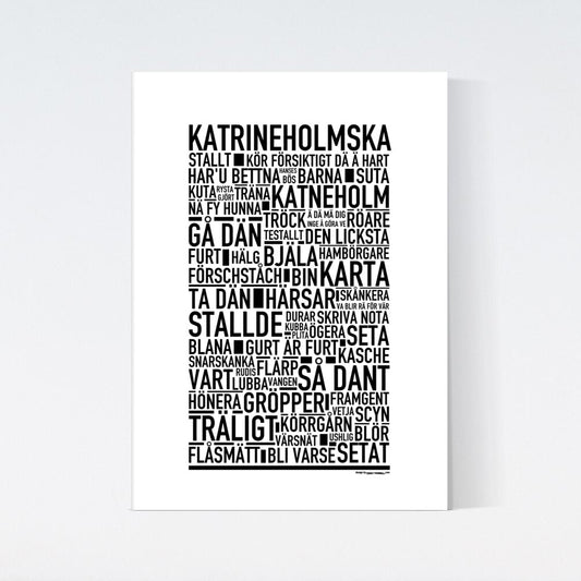 Katrineholmska Dialekt Text Poster