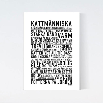 Kattmänniska Text Poster
