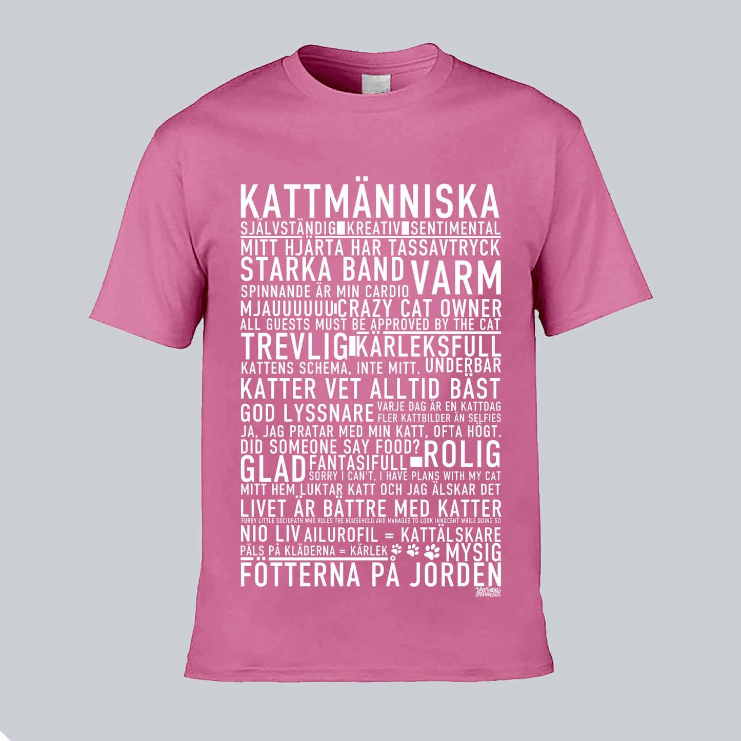Kattmänniska Text T-shirt