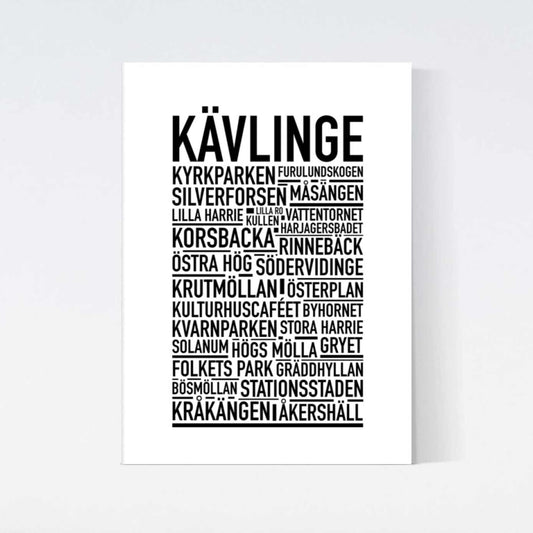 Kävlinge Text Poster