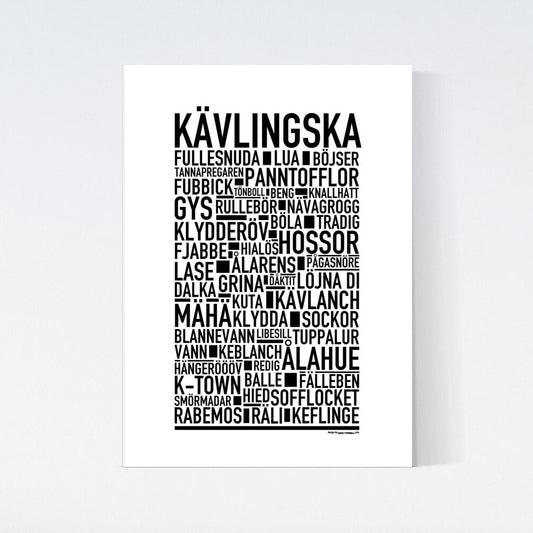 Kävlingska Dialekt Text Poster