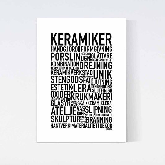 Keramiker Text Poster