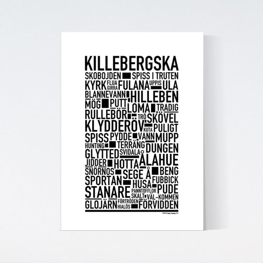 Killebergska Dialekt Text Poster