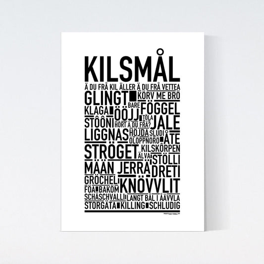 Kilsmål Dialekt Text Poster