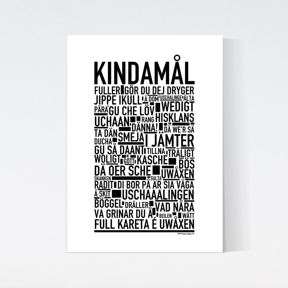 Kindamål Dialekt Text Poster