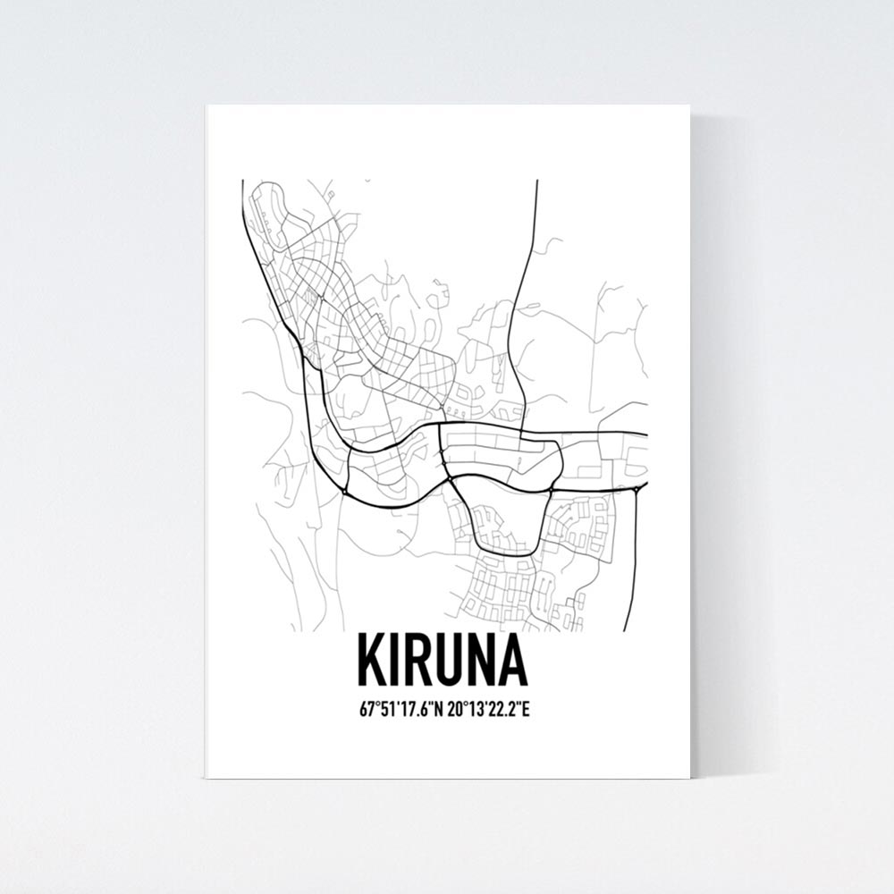 Kiruna Karta Poster