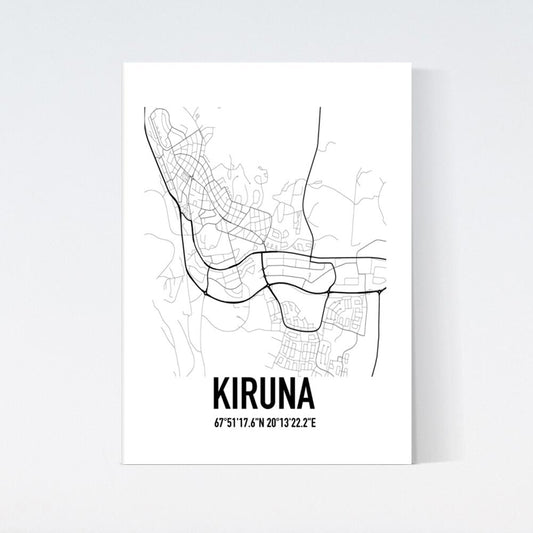 Kiruna Karta Poster