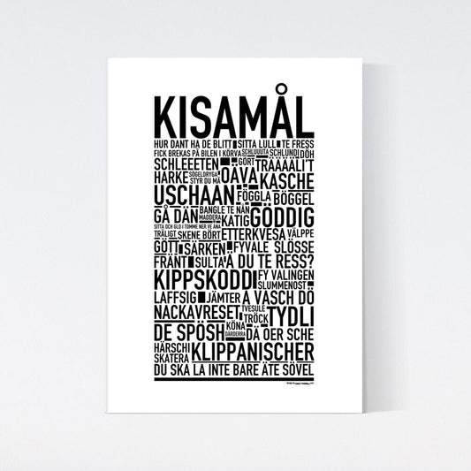 Kisamål Dialekt Text Poster