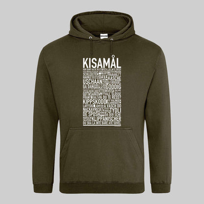 Kisamål Dialekt Text Hoodie