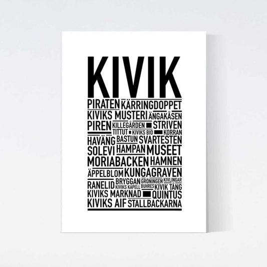 Kivik Text Poster