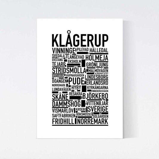 Klågerup Text Poster