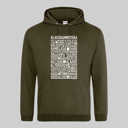 Klagshamnitiska Dialekt Text Hoodie