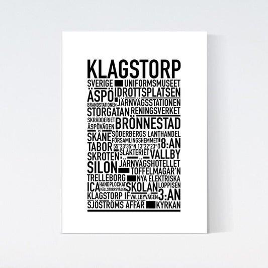 Klagstorp Text Poster