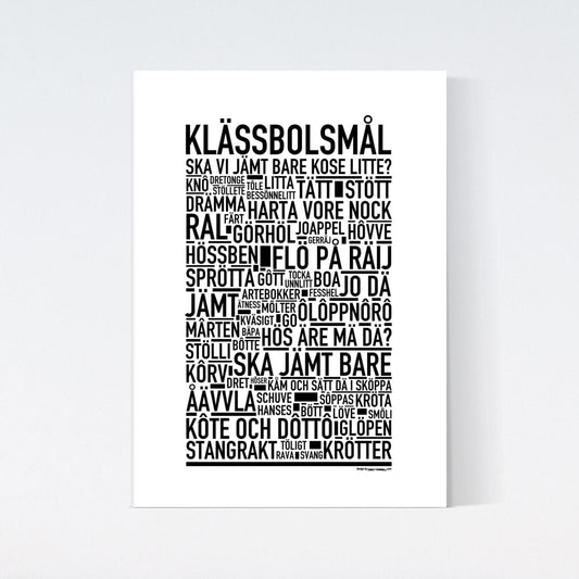 Klässbolsmål Dialekt Text Poster