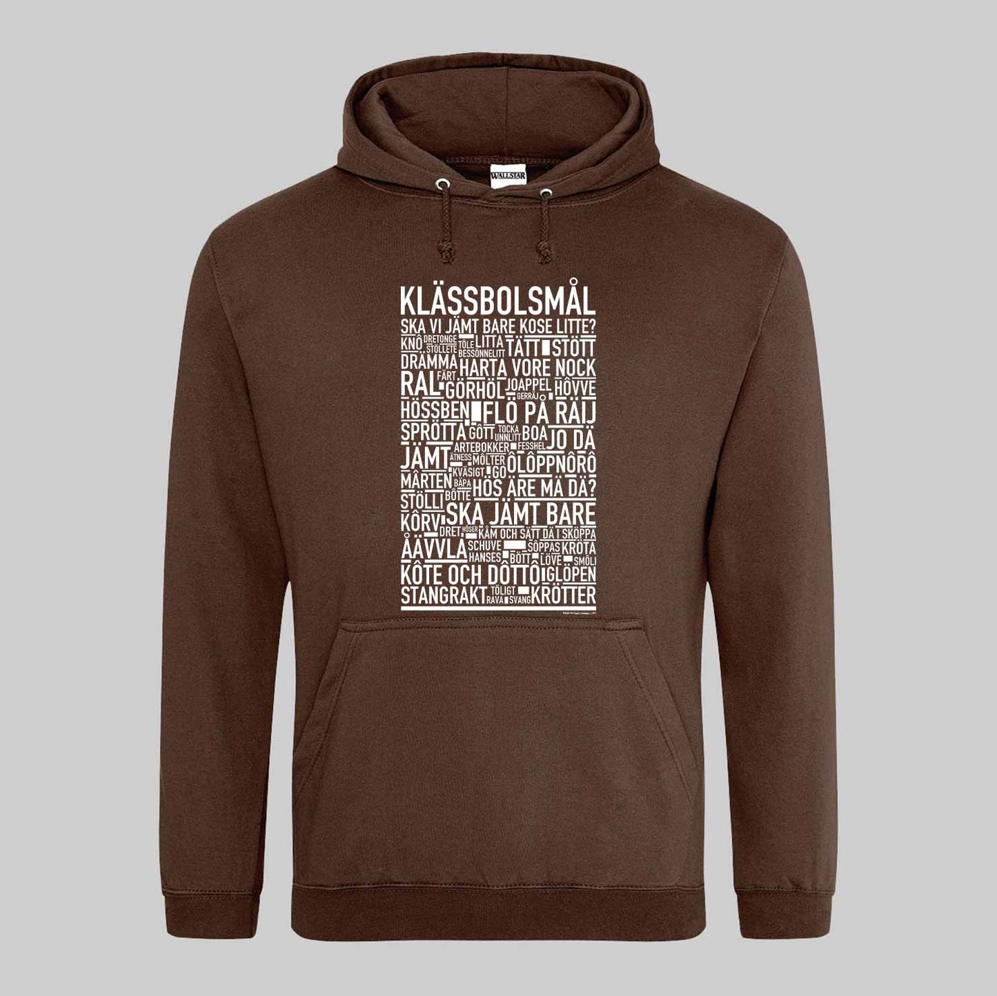 Klässbolsmål Dialekt Text Hoodie