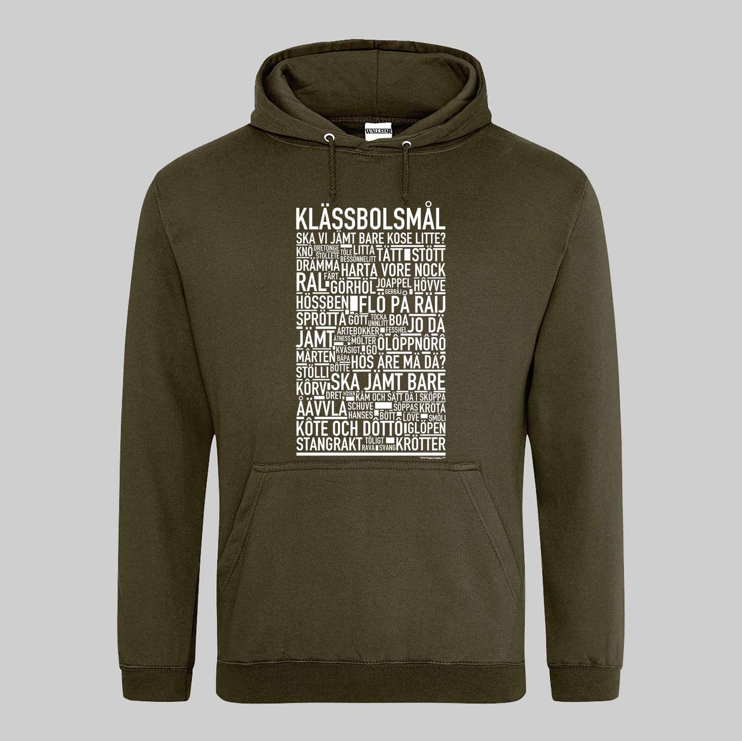 Klässbolsmål Dialekt Text Hoodie