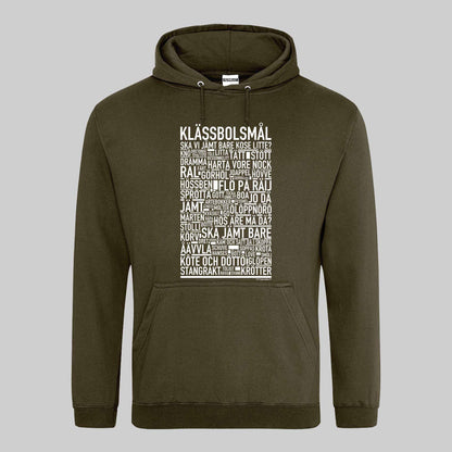 Klässbolsmål Dialekt Text Hoodie