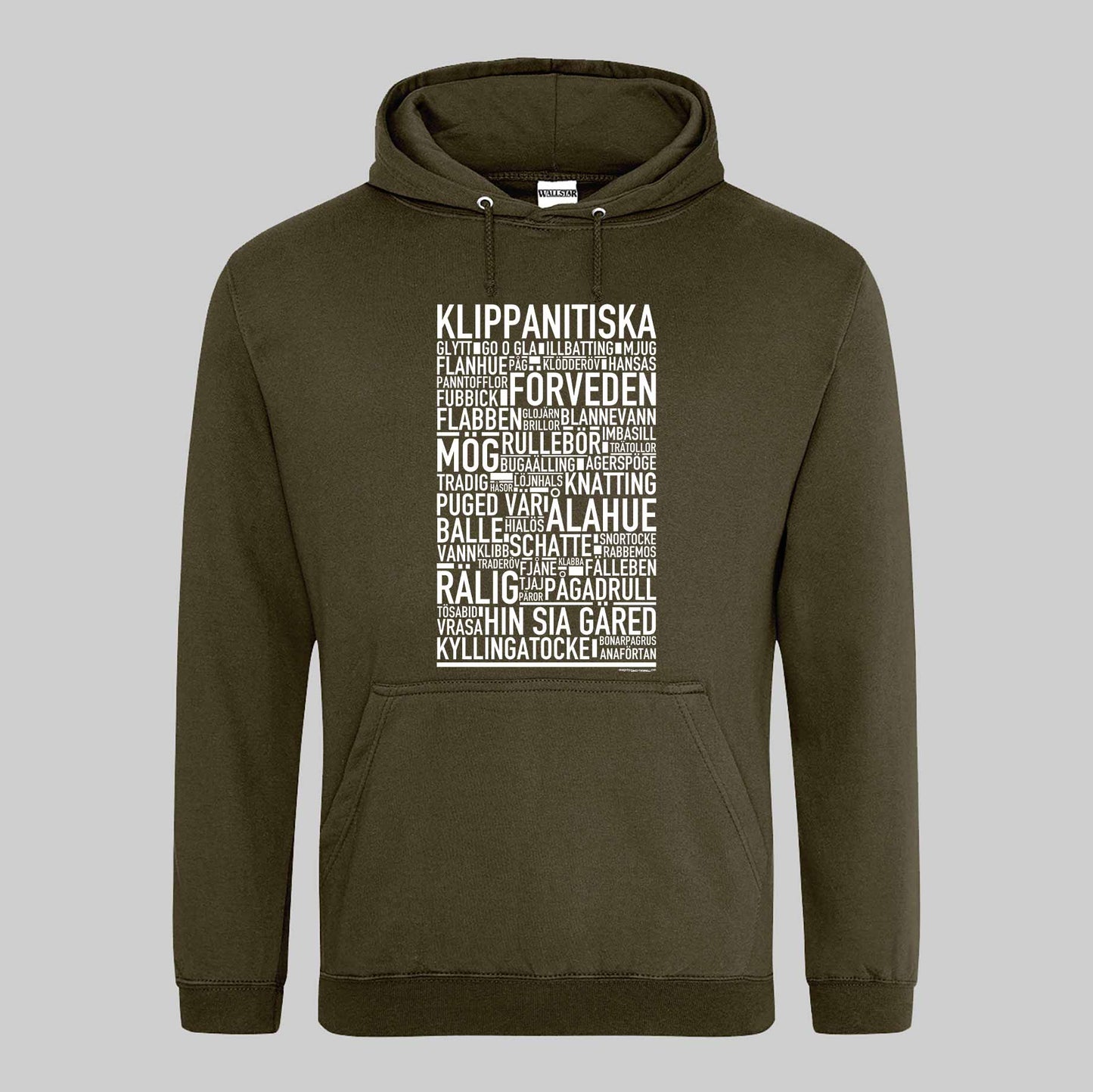 Klippanitiska Dialekt Text Hoodie