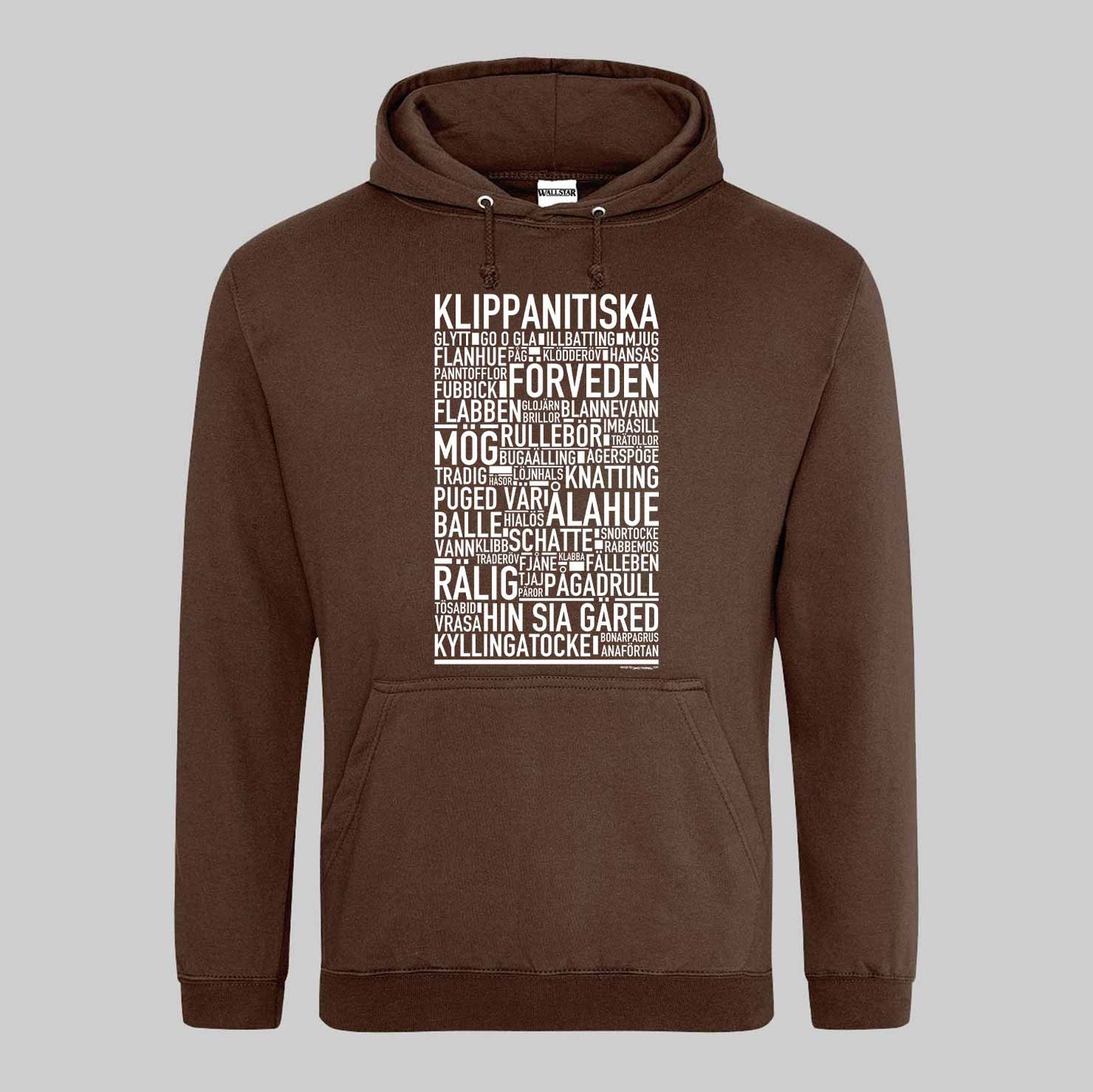 Klippanitiska Dialekt Text Hoodie