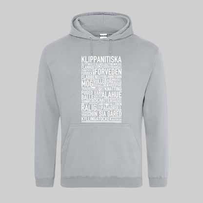 Klippanitiska Dialekt Text Hoodie