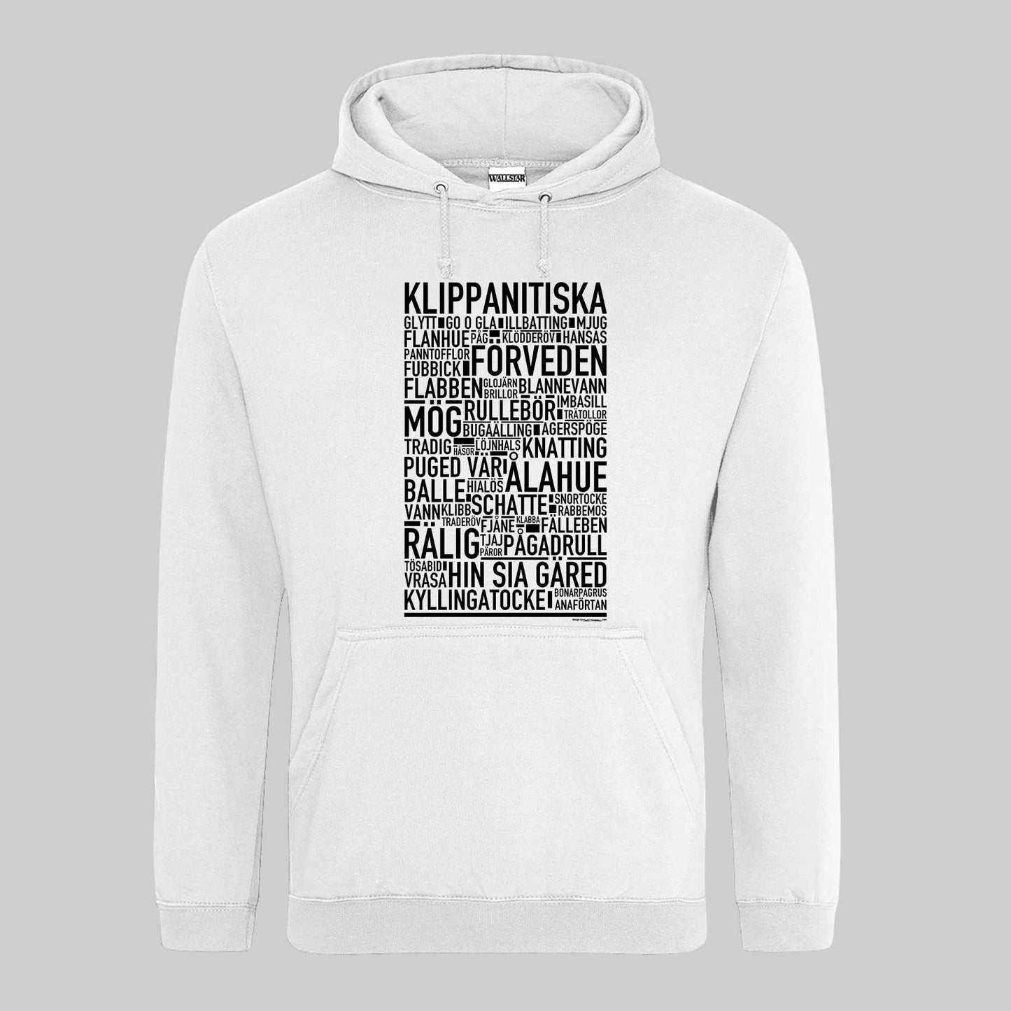 Klippanitiska Dialekt Text Hoodie