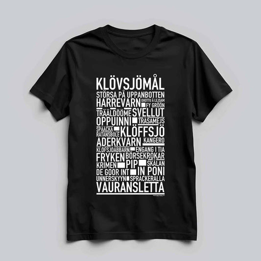 Klövsjömål Dialekt Text T-shirt