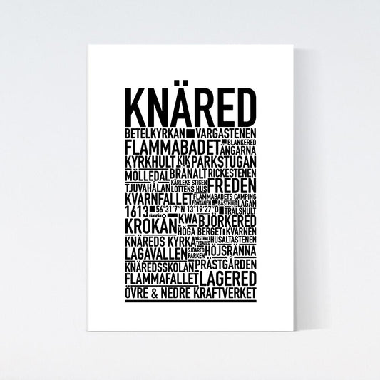 Knäred Text Poster