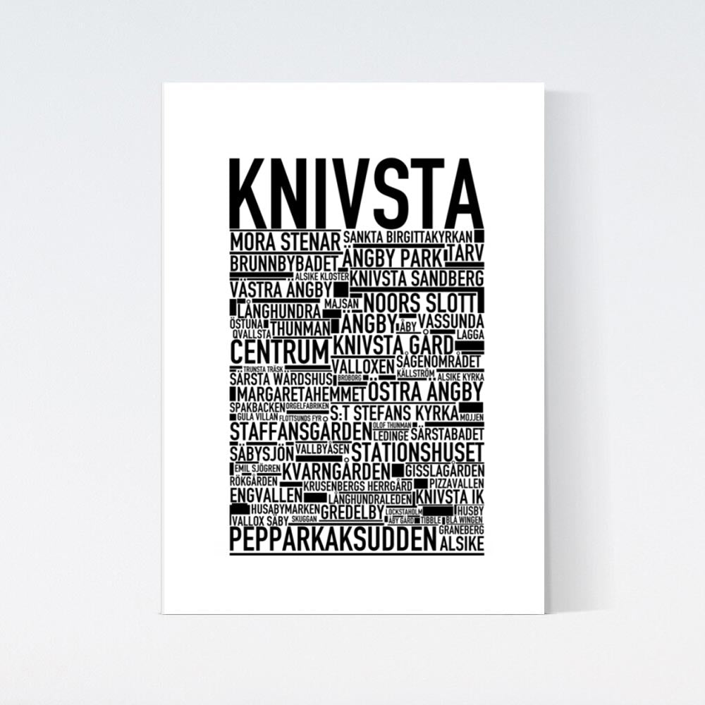 Knivsta Text Poster