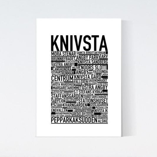 Knivsta Text Poster