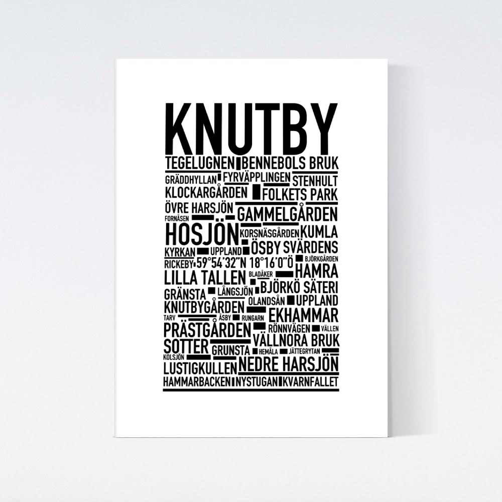 Knutby Text Poster
