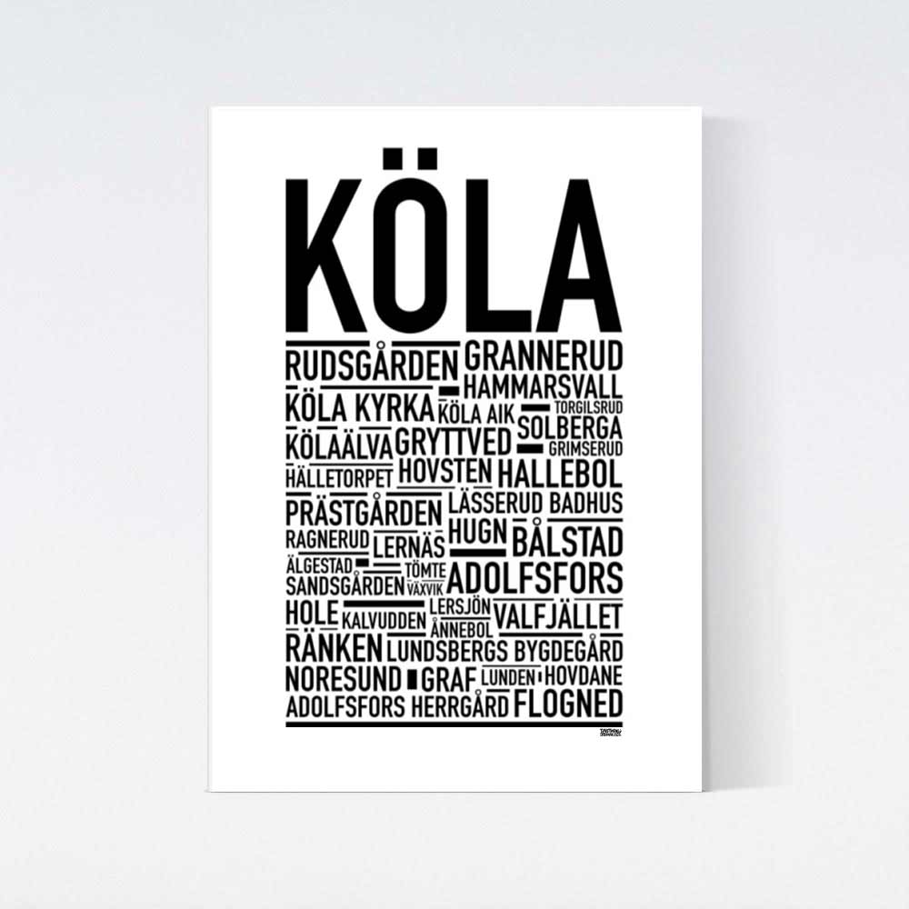 Köla Text Poster