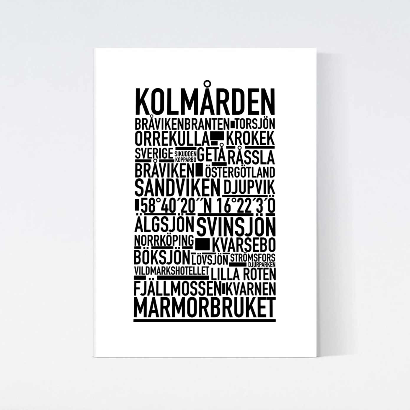 Kolmården Text Poster
