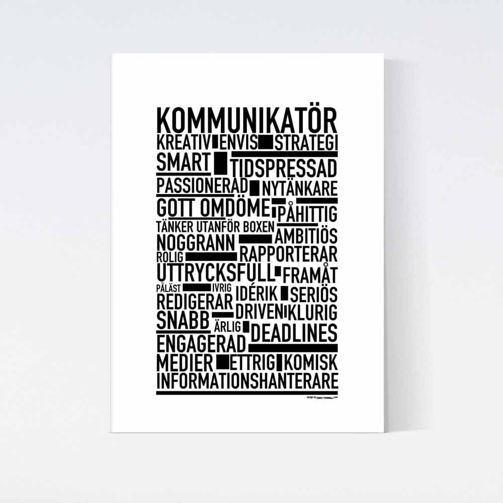 Kommunikatör Text Poster