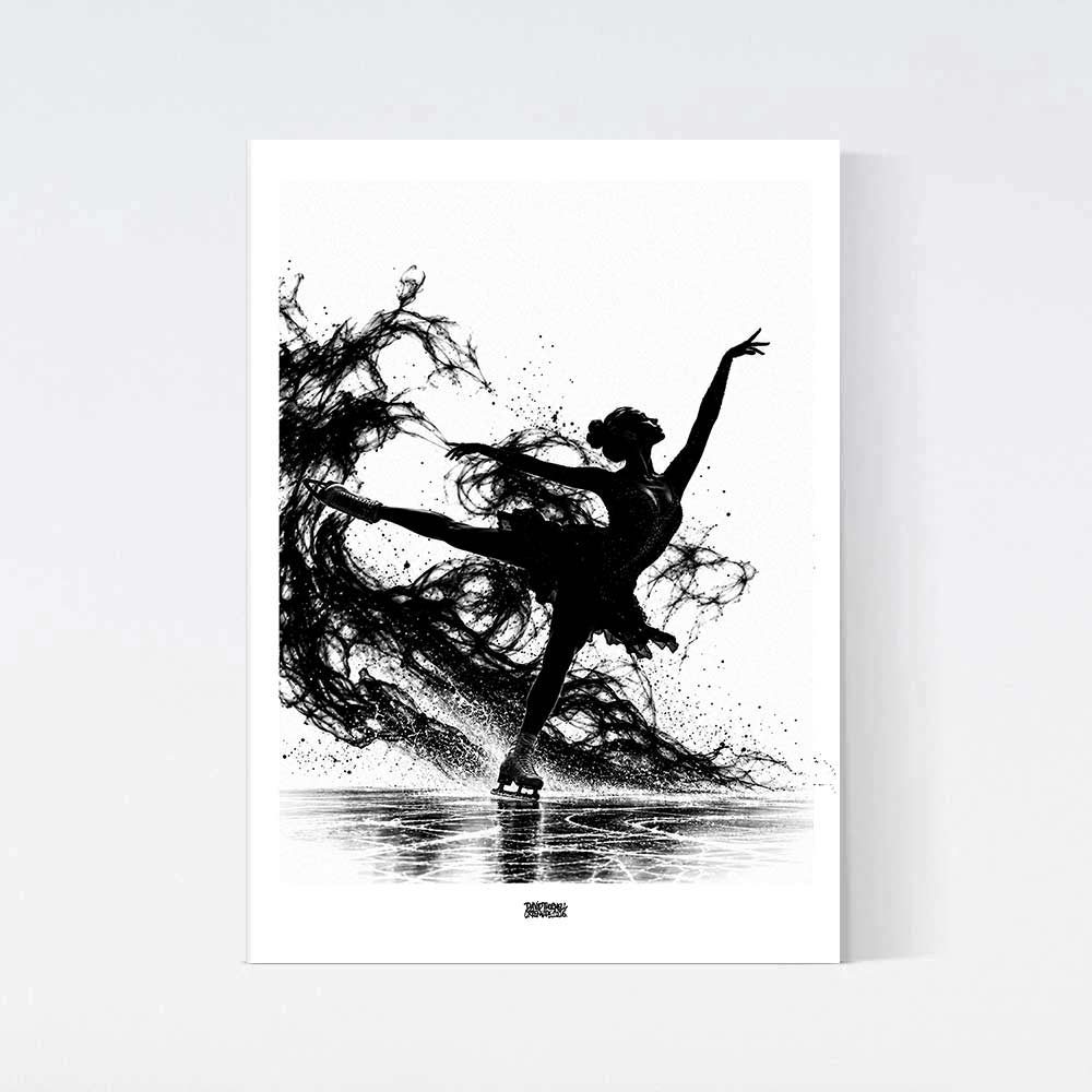 Konståkare Dam Poster